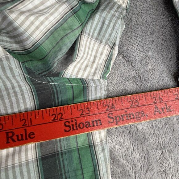 Eddie Bauer Shirt Mens L Green Vented Button L/S  Roll Tab Fishing Performance - Picture 9 of 15